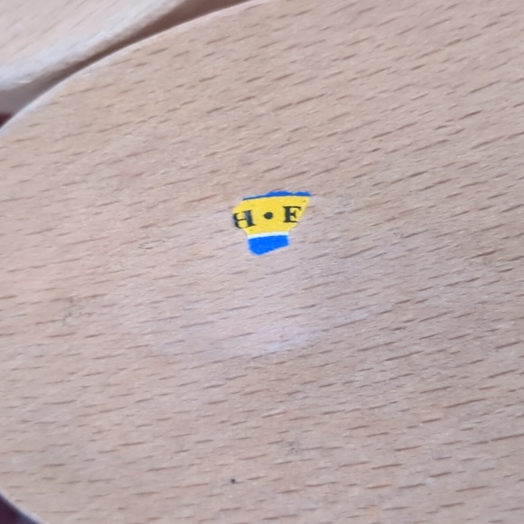 vintage DR SCHOLL'S* wooden/ embossed leather adj. strap exercise sandal sz 9 - Picture 16 of 16